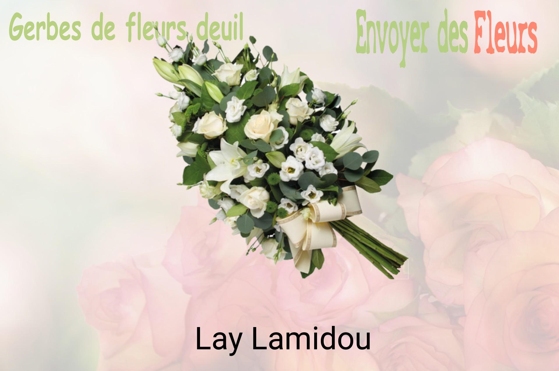 Gerbe de fleurs de deuil livrée à Lay-Lamidou